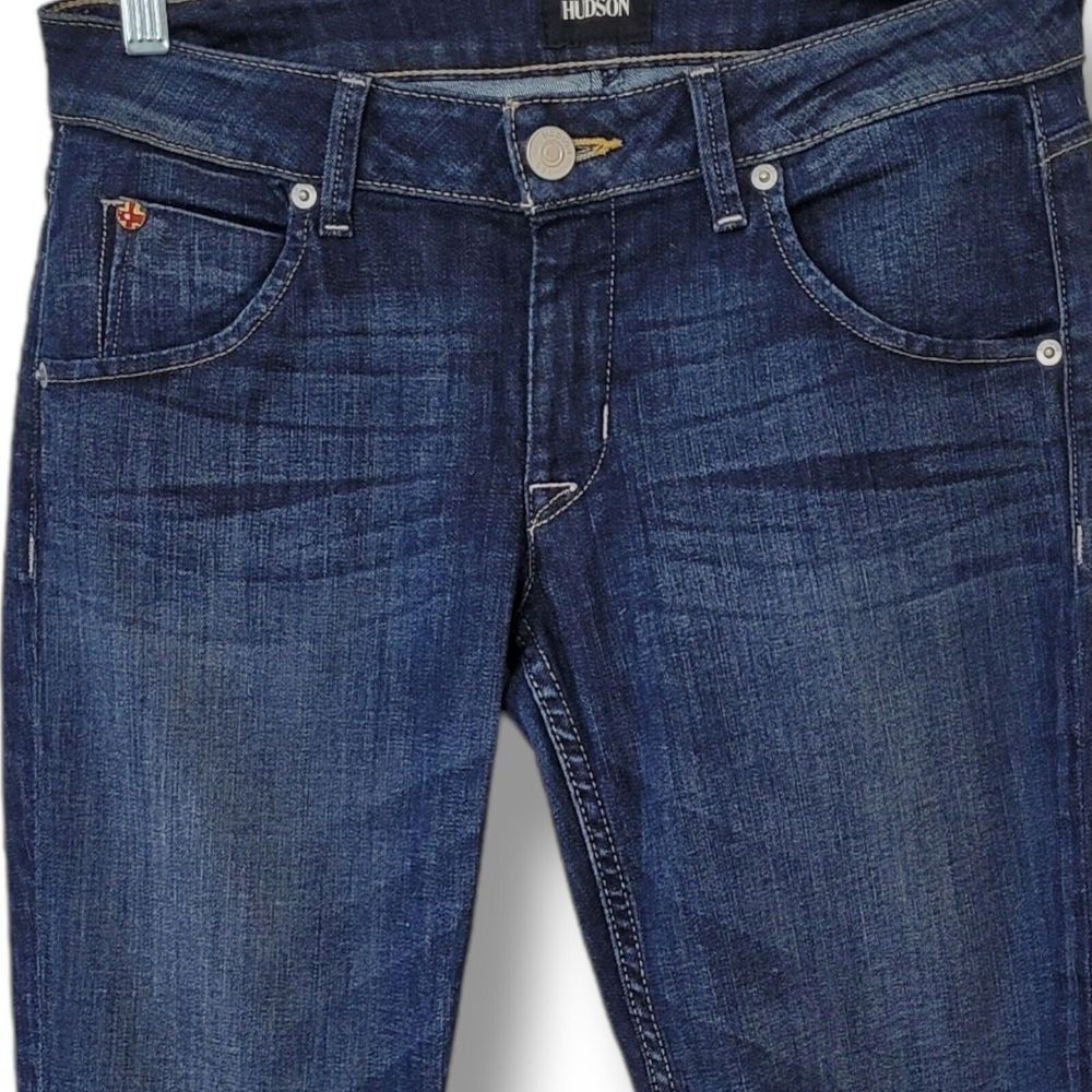 Hudson Jeans Womens Size 27 Bacara Crop Straight Cuffed Jeans Made In USA